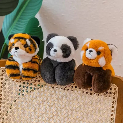 A Panda Doll Lying on Its Wrist in A Lap Lap, A Plush Toy Bracelet in Plush Stuffed Animal Kids Birthday Christmas Gift Stitch