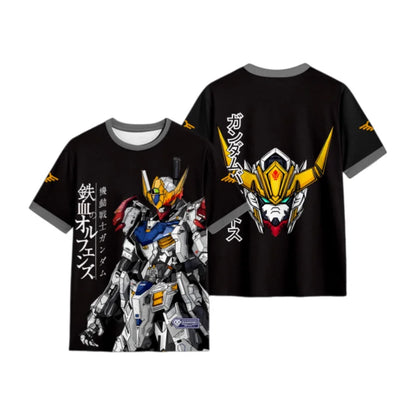 Fashion Jersey Gundam RX78 Anime Mecha Korean Style Kpop Baseball Hockey T-shirt Fashion Streetwear Anime Daily Unisex Tops Tees