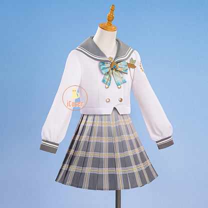 iCoser Honkai Star Rail Firefly Cosplay Costume Spring Missive Uniform Headwear Socks Halloween Party for Women Girls Cos Gifts