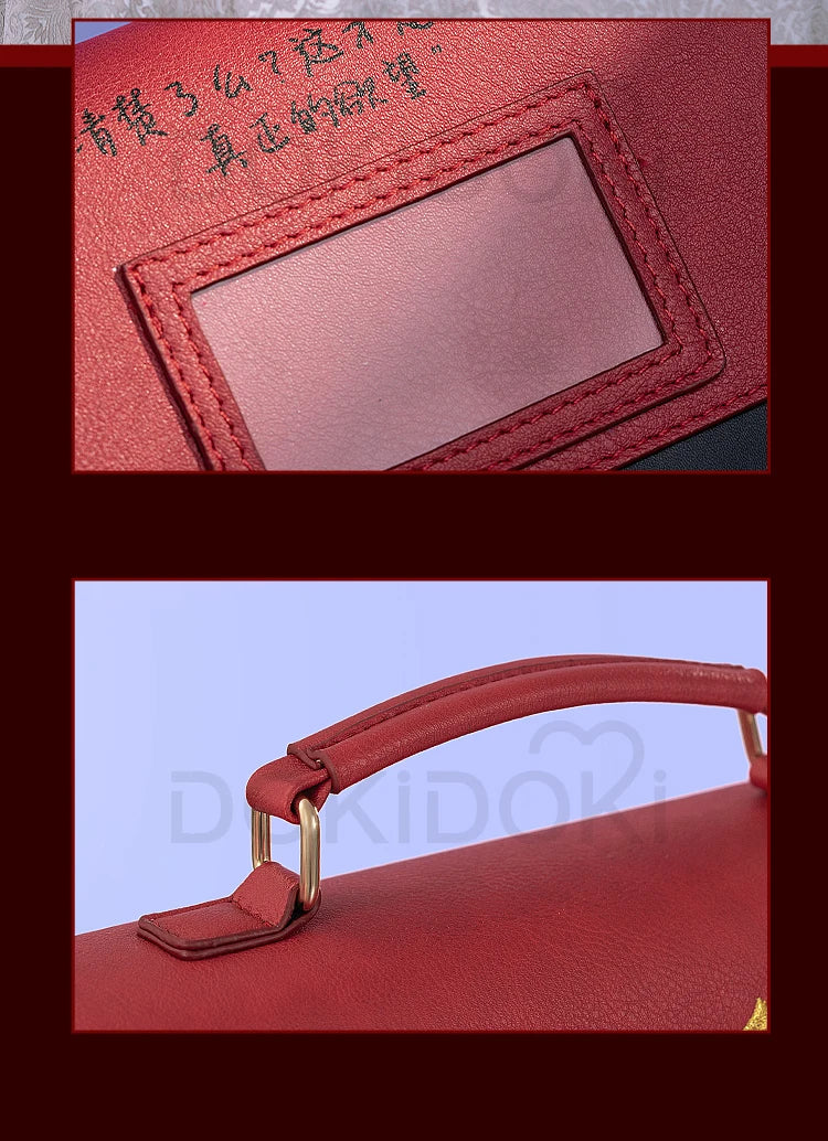 IN STOCK Sylus Cosplay Doujin Bag Game Love and Deepspace DokiDoki Sylus Itabag Red Black School Bag Cosplay Prop