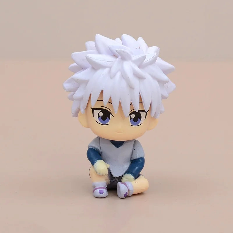 8Pcs Anime Hunter x Hunter GON FREECSS Anime Figure Killua Zoldyck Action Figure Kurapika Figurine Model Toys Japanese Dolls