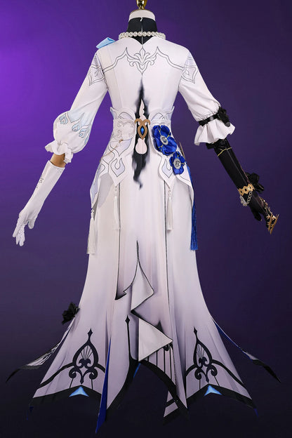 Honkai Star Rail Constance The Dahlia Cosplay Costume Wig Dress Uniform Hat Ever-Flame Mansion Halloween Party for Women Girls