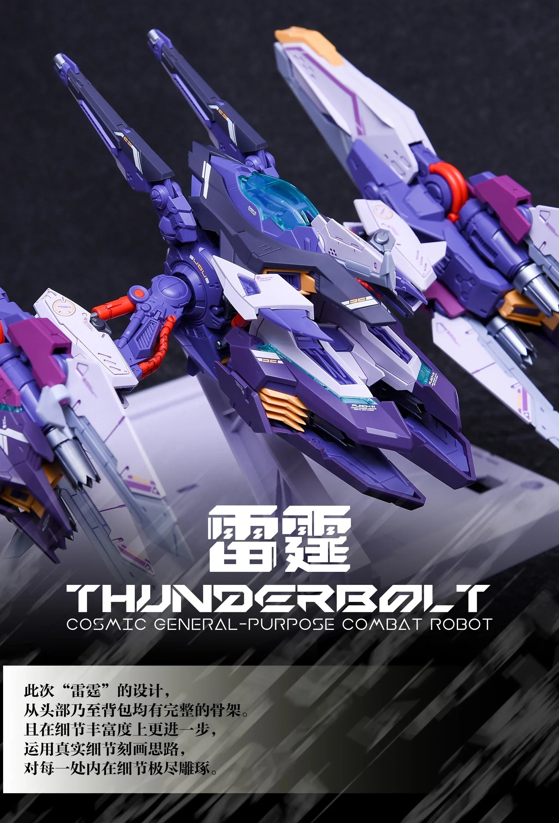 IN ERA MG 1/100 THUNDERBOLT Cosmic Combat Robot RMD Assembly Model Kit Action Figure Plastic Toy Gift