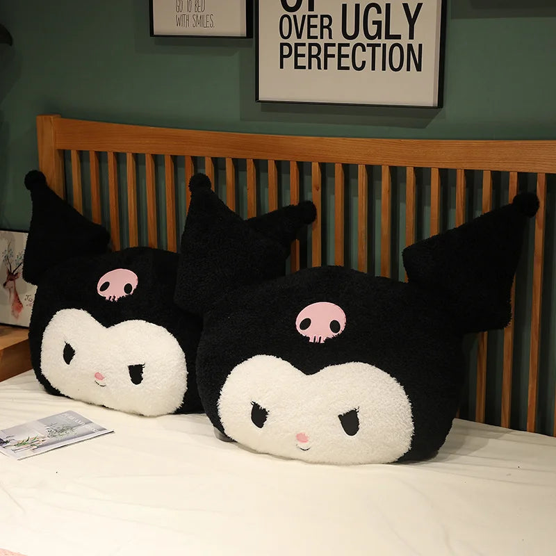 Big Size Kuromi Back Cushion Very Soft Cuddly Pillow Sofa Bed Back Cushion Home Decor Stuffed Anime Plushies Xmas Gifts Girl