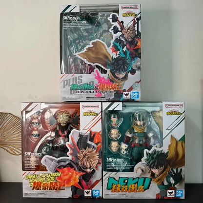 Bandai S.H.Figuarts My Hero Academia Izuku Midoriya Katsuki Bakugo PVC Model