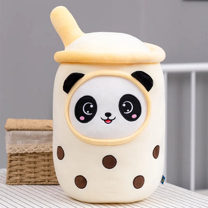 Various Play Doll Boba Plushies Mini Dolls in a Boba Cup Can Flip Boba Tea Toy Many Size Boba Tea Cushions for For Kids Girl