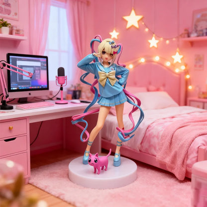 Pretty Girl Super Angel-Chan - Premium Anime Figurine Cute Vtuber Girl Collectible Model Decoration Perfect Gift For Anime