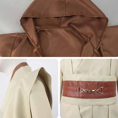 HOMCHEE TRENDS Obi Wan Kenobi Adult Men Nylon Elastane Cosplay Set