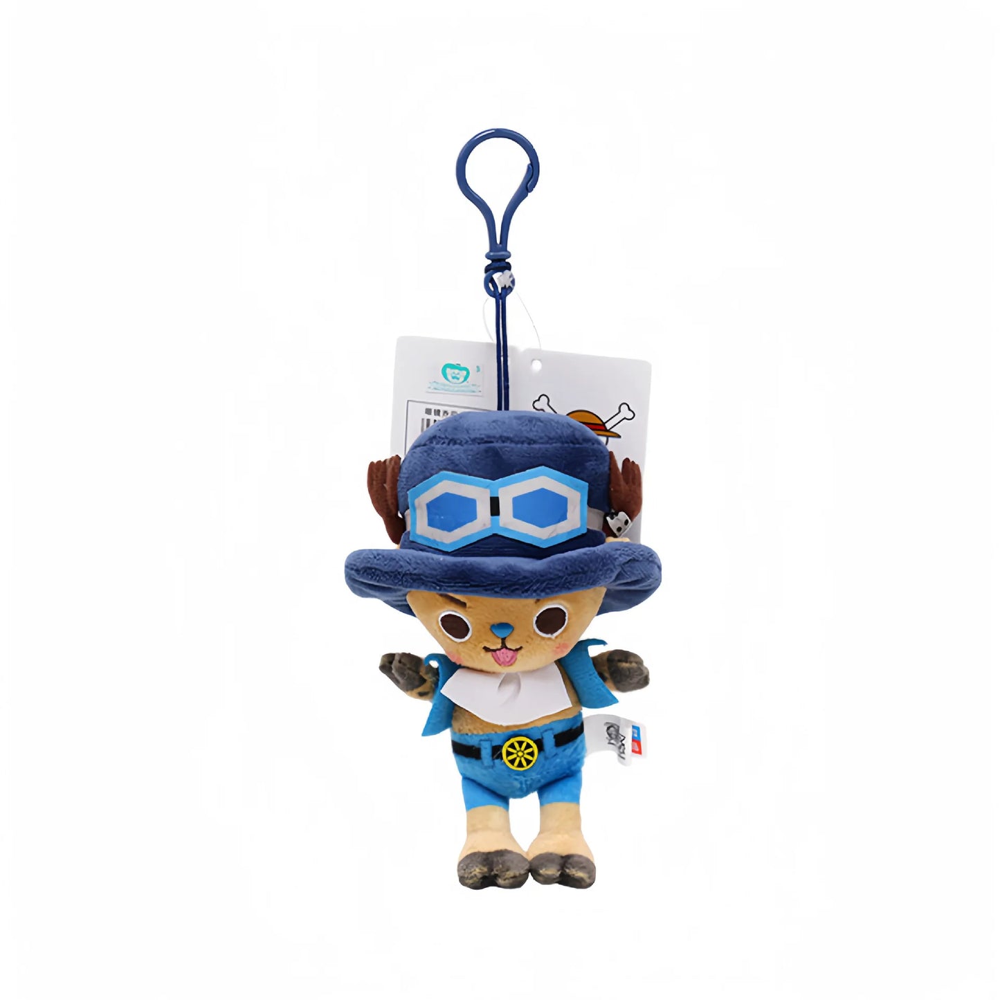 New 12cm Genuine One Piece Pendant Doll Plush Pendant Anime Surrounding Luffy Qiaoba Cartoon Creative Backpack Pendant Gift