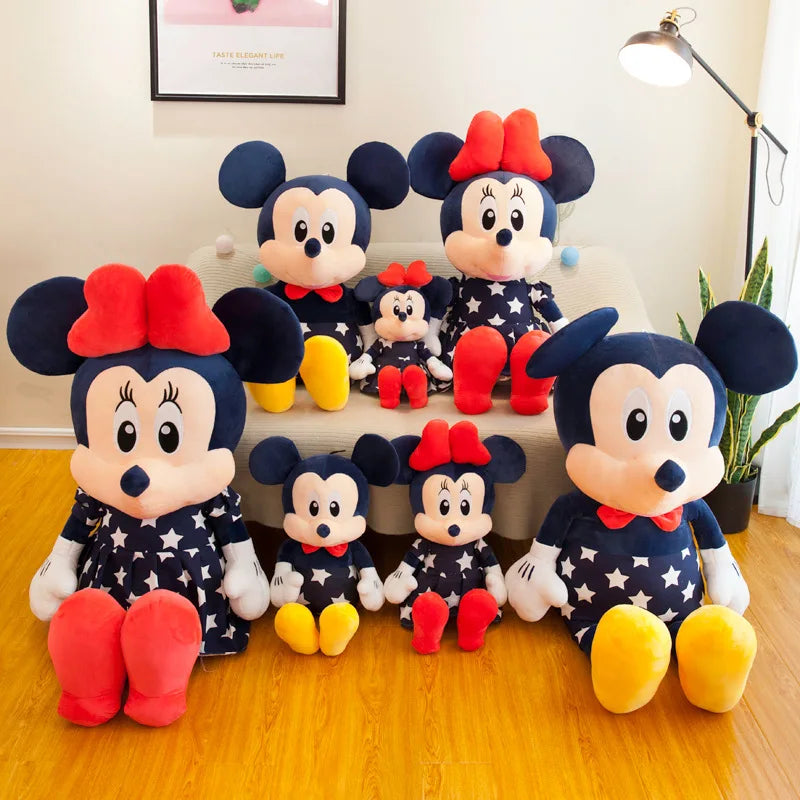 Disney 95cm Plush Star Mickey Minnie Toy Large Couple Mickey Mouse Pillow Kids Stuffed Doll Birthday Xmas Gift for Children