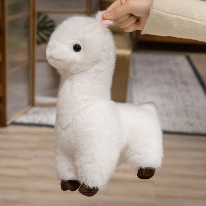 Pretty Color Fluffy Alpaca Plush Toys Emulational Stuffed Animal Llama Plushies Soft Doll Cuddly Home Decor Pillow Girl Gift