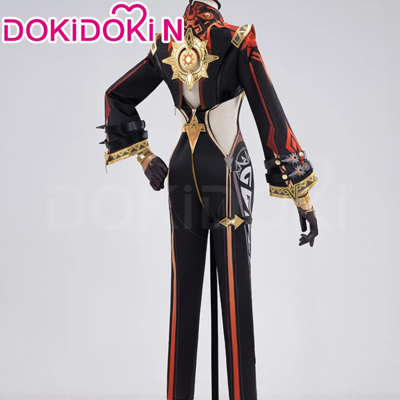 Mavuika Cosplay Costume Game Genshin Impact Cosplay【XS-3XL】DokiDoki-N Natlan Pyro Archon Mavuika Women Black Costume Plus Size