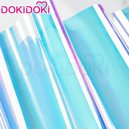 IN STOCK Diamond Wig Anime Land of the Lustrous DokiDoki Women 32cm Short Rainbow Gradient Heat Resistant Hair Free Wig Cap