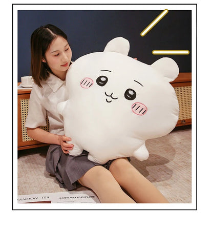 Very Soft Chiikawa Hachiware Usagi Back Cushion Big Size Cuddly Pillow Cartoon Stuffed Anime Sofa Bed Cushion Home Decor Gifts
