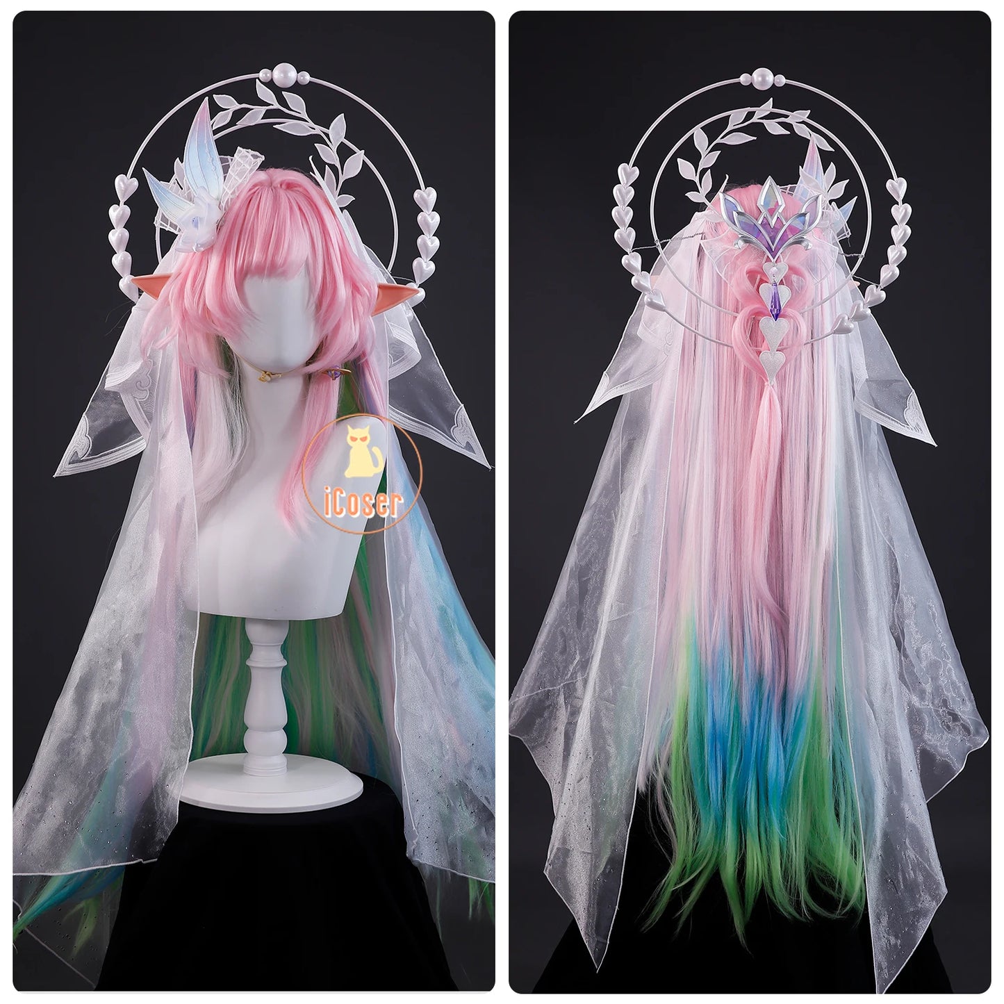 Honkai Star Rail Cyrene Cosplay Costume Wig Dress New Skin Uniform Metal Accessory Elysia Amphoreus Halloween Party Women Girls