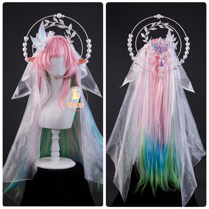 Honkai Star Rail Cyrene Cosplay Costume Wig Dress New Skin Uniform Metal Accessory Elysia Amphoreus Halloween Party Women Girls