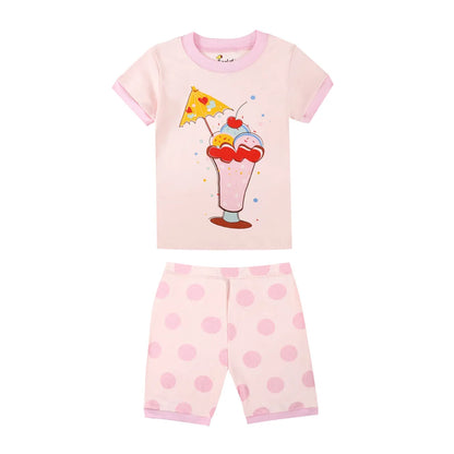 Fashion Boys Pajamas 2024 New Summer Short Sleeve Children's Clothing Sleepwear Cotton Pyjamas Sets For Kids 2 3 4 5 6 7 8 Years