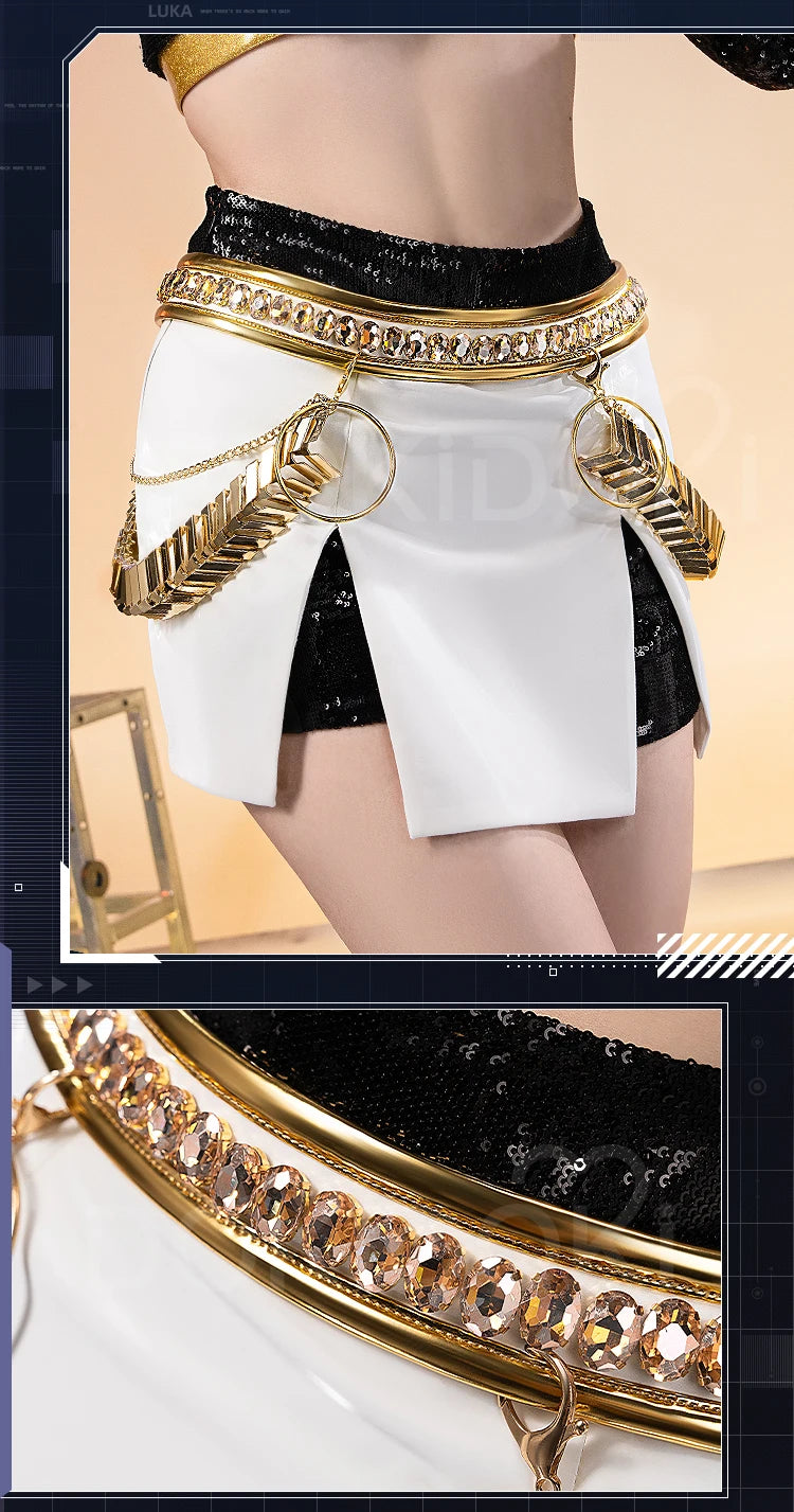 【Last Batch】IN STOCK Rumii Miraa Zoeyy Cosplay Costume【S-3XL】DokiDoki-SR Women Golden Costume Rumii Cosplay Suit Plus Size