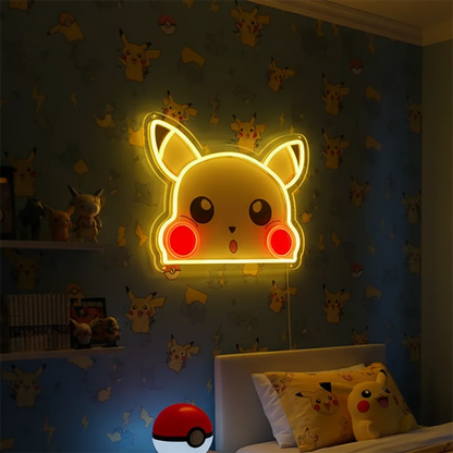 Custom Anime Pokemon  Acrylic Neon LED Light One Piece  Artwork for Home Festival Decor Party Bar Hotel Salon Shop,Etc.