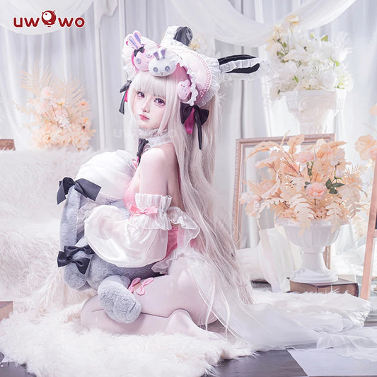 IN STOCK UWOWO HalfordD Cosplay Game Azurr Lanee Halfordd Bunny Cosplay Costume Sexy Costume Halloween Costume