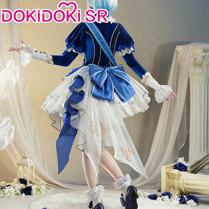 IN STOCK Focalors Furina Doujin Cosplay Costume Game Genshin Impact DokiDoki-SR Fontaine Hydro Focalors Women Waltz Dress Lolita