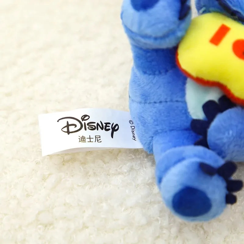 Disney Toy Story Stitch Kawaii Plush Toys Guitar Cartoon Stuffed Anime Bag Keychain Pendant Car Keyring Birthday Christmas Gifts