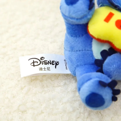 Disney Toy Story Stitch Kawaii Plush Toys Guitar Cartoon Stuffed Anime Bag Keychain Pendant Car Keyring Birthday Christmas Gifts