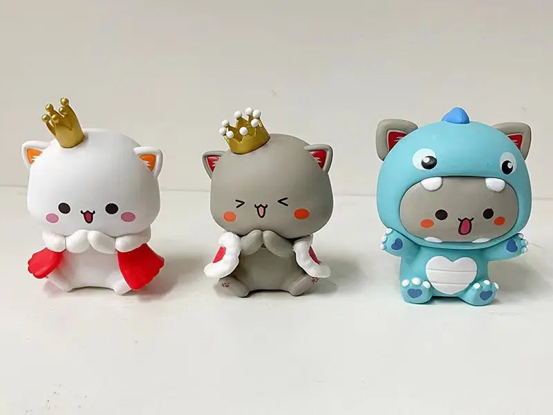 Peach Cat V2 Blind Box Cartoon Anime Figure Doll Trendy Toy Cute Pvc Desktop Room Ornament Decoration Collect Gift Mystery Box