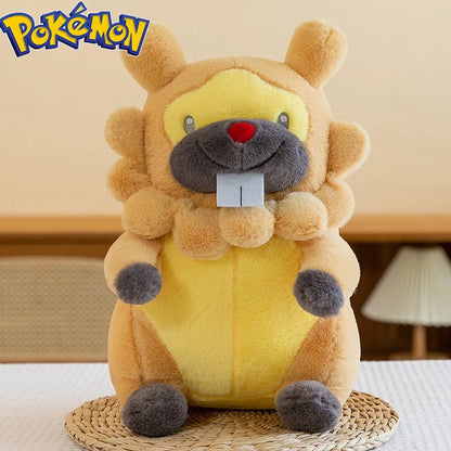 45/55/70CM Big Size Pokemon Bidoof Plush Cartoon Anime Plushies Soft Pillow Doll Kawaii Stuffed Plushie Ornament Gifts for Kids