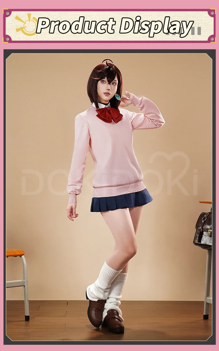 IN STOCK Ayase Momo Cosplay Costume Anime Dandadan DokiDoki-SR Women Uniform JK DAN DA DAN Momo Ayase Okarun Costume Halloween