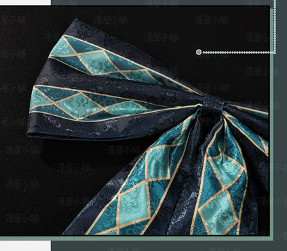 Genshin Impact Lynette Cosplay Costume Wig Uniform Dress Hat Tail Magician Skirt Lyney Fontaine Halloween Party for Women Props