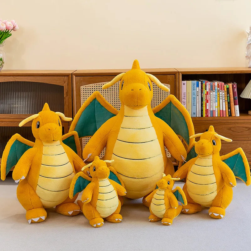 Pokemon Dragonite Plush Toy  Large Size Rabbit Plush 45/60/80cm Pokémon Plushie Animal Soft Stuffed Kawaii Toy Gift for Children