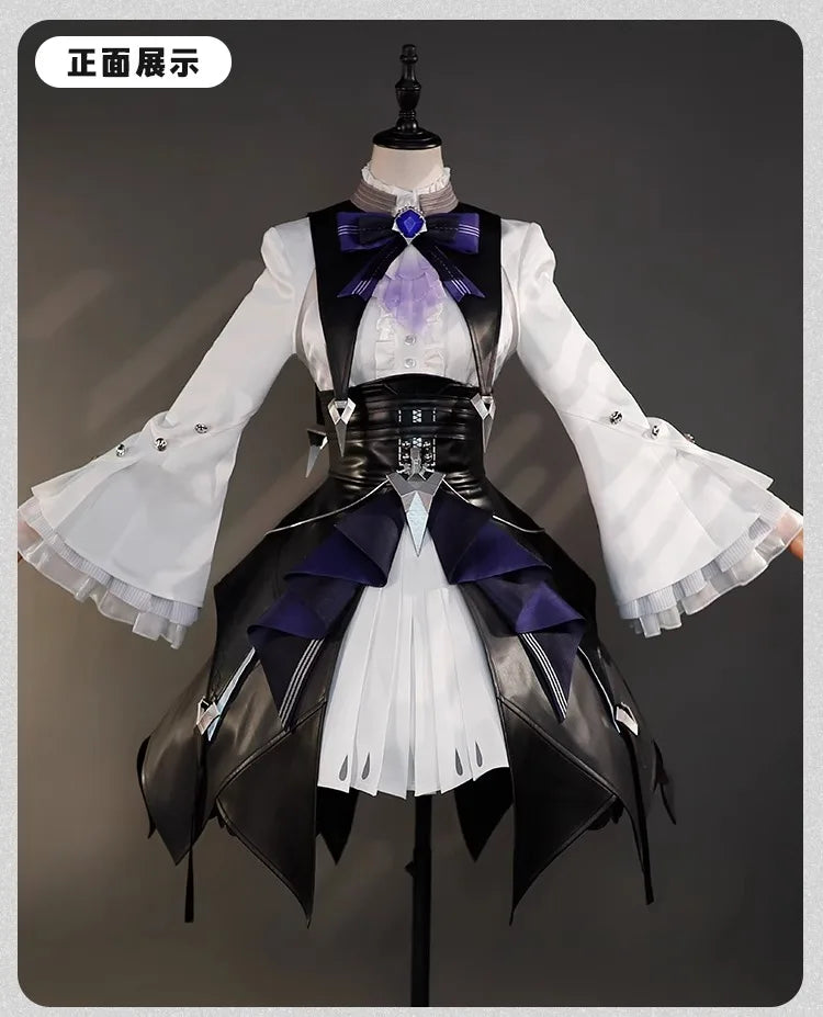 iCoser Zenless Zone Zero Vivian Cosplay Costume Dress Uniform Headwear Mockingbird Metal Props Halloween Party Women Carnival