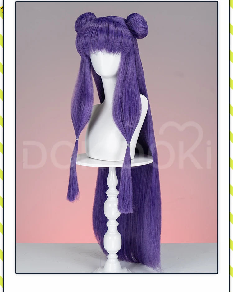 IN STOCK Shampoo Wig Anime Ranma 1/2  DokiDoki Cosplay Wig Cute Women Purple Long Hair Heat Resistant Synthetic Wig Halloween
