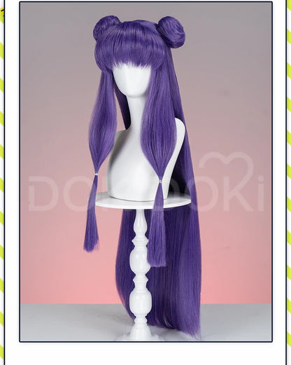 IN STOCK Shampoo Wig Anime Ranma 1/2  DokiDoki Cosplay Wig Cute Women Purple Long Hair Heat Resistant Synthetic Wig Halloween
