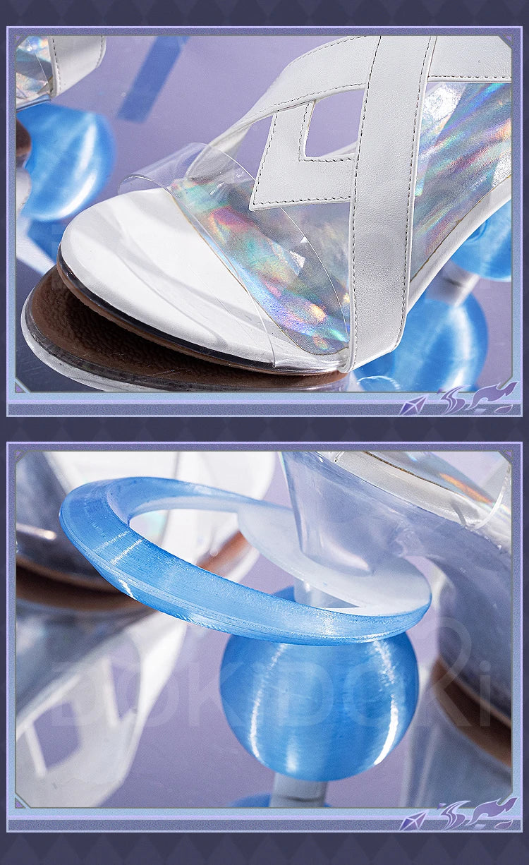 IN STOCK Columbina Luminous Shoes Cosplay Game Genshin Impact Cosplay DokiDoki Fatui Women High Heel Shoes Columbina Cosplay