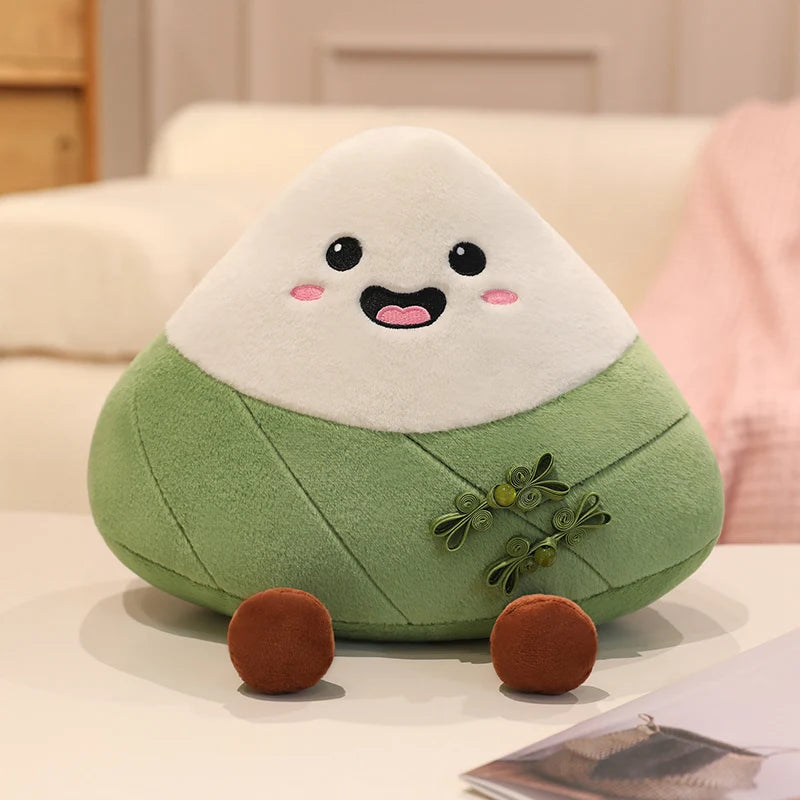 Dragon Boat Festival Plush Toy Kawaii Rice Dumpling Pillow Cushion Cute Chinese Knotting Decor Green Bag Pendant