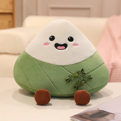 Dragon Boat Festival Plush Toy Kawaii Rice Dumpling Pillow Cushion Cute Chinese Knotting Decor Green Bag Pendant