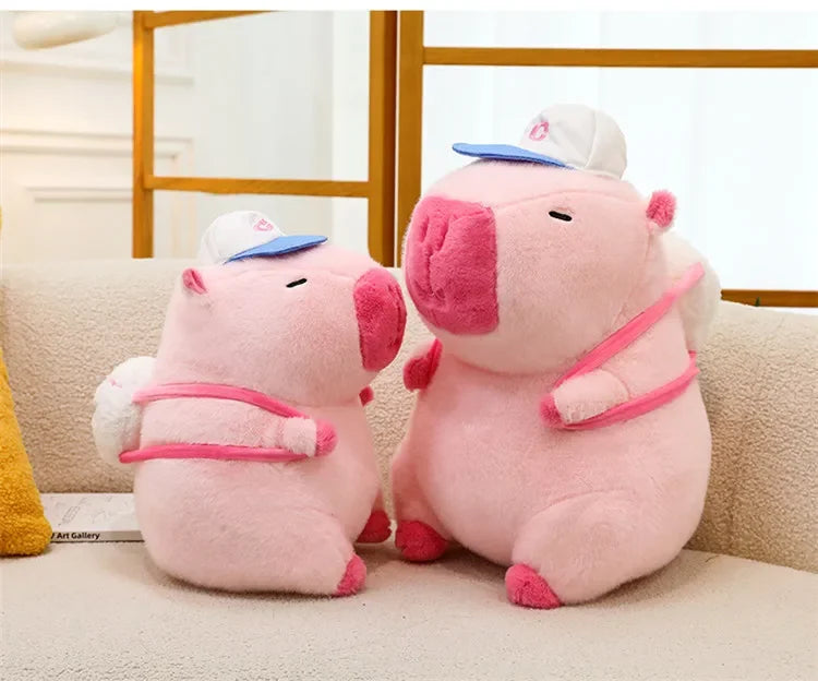 55cm Big Size Capybara Cartoon Anime Plush Stuffed Doll Room Plushies Pillow Kawaii Peluche Ornaments Children's Holiday Gifts