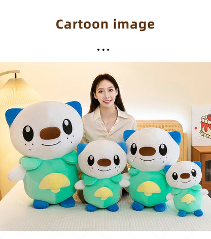 35/80cm Oshawott Pokemon Plush Toys Large Anime Doll Cute Pillow Cartoon Samurot Pokémon Plushie Stuffed Gift for Kids Christmas