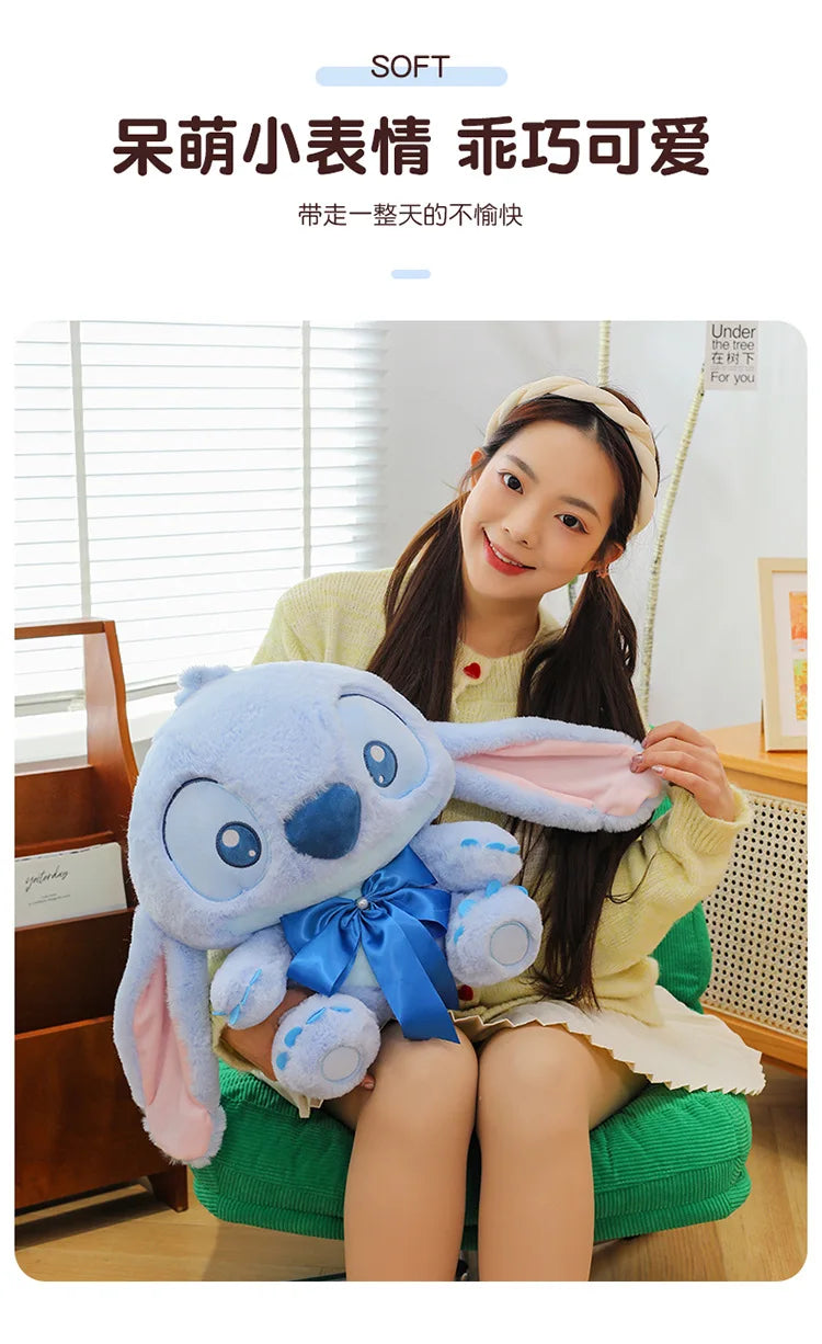 20/30/40CM Big Size Stitch Disney Anime Plush Stuffed Doll Kawaii Room Decor Plush Pillow Children's Holiday Gifts