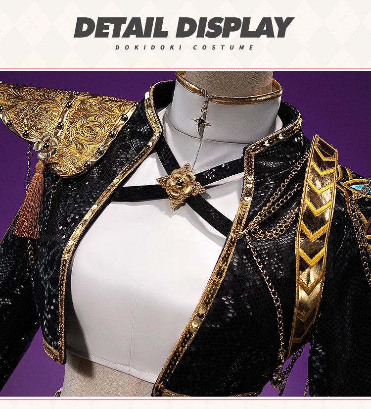 【Last Batch】IN STOCK Zoeyy Miraa Rumii Cosplay Costume【XS-3XL】DokiDoki-N Golden Costume Zoeyy Miraa Rumii Cosplay Plus Size