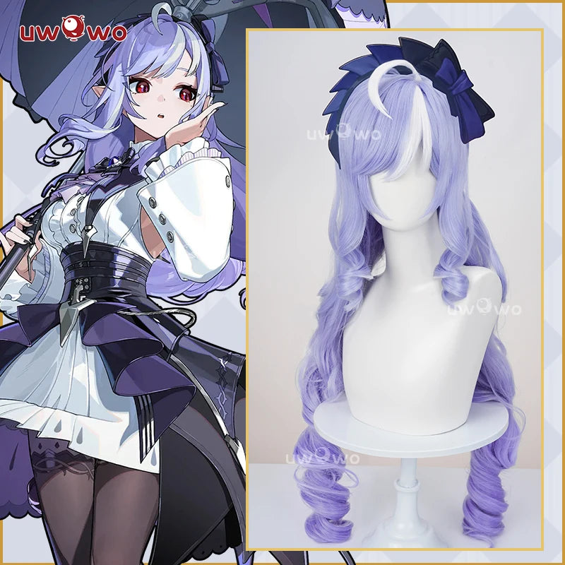 UWOWO Vivian Wig Game Zenless Zone Zero ZZZ Vivian Cosplay Wig Purple Hair Long Hair Halloween Wig