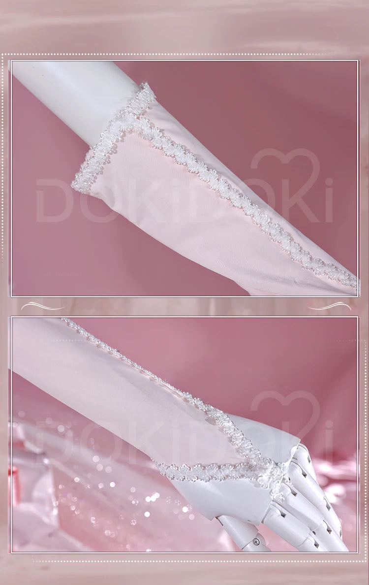 Yuuki Asuna Cosplay Costume Anime Sword Art Online Cosplay DokiDoki-R Women Pink Wedding Dress Asuna Unrestrained Emotion