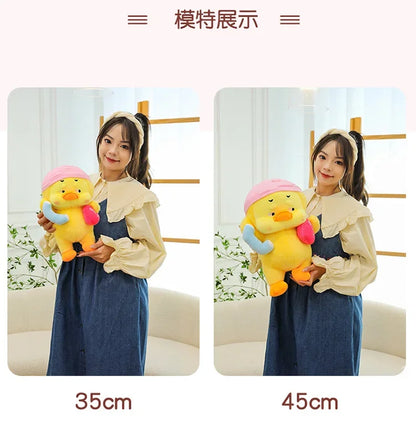 Cute Miss You Doesn't Want To Get Up Series Plush Toys Children's Soothing Dolls Indoor Ornaments Yellow Ducks Children's Gifts