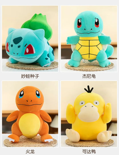 21/31/45CM Pokémon Pikachu Peluche Bulbasaur Psyduck Pokémon Anime Stuffed Animal Kawaii Comfortable Soft Doll Children Toy Gift