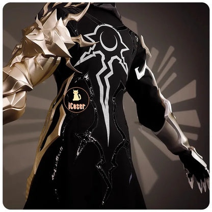 iCoser Honkai Star Rail Flame Reaver Cosplay Costume Uniform Cloak Ember Raider Mask Festival Halloween Party for Women Girls