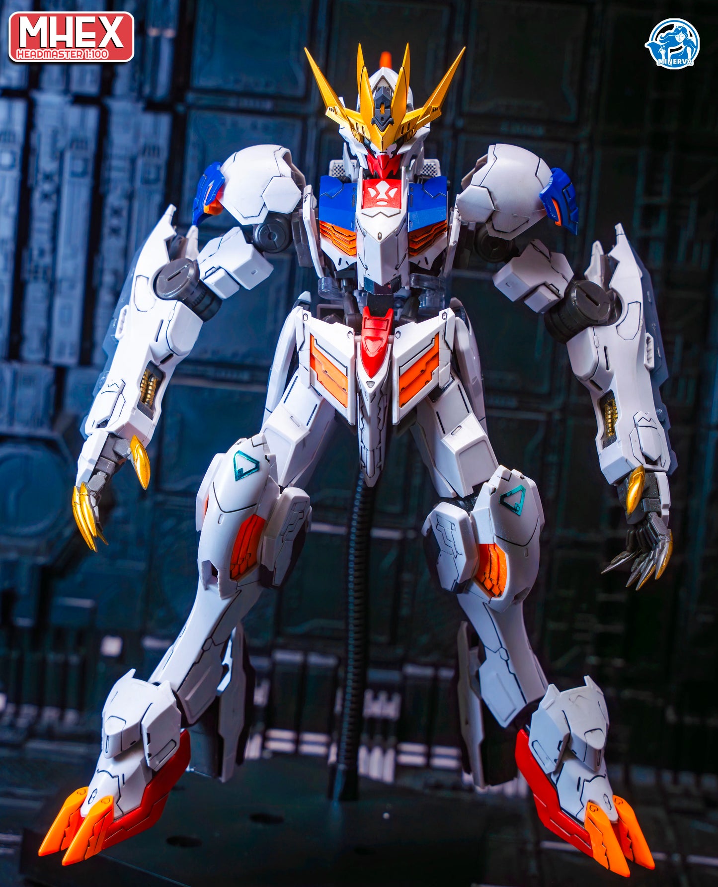 Minerva Hobby LINGXUZI Head Carving Replace Head For MG Barbatos Sky Defender Assembly Model Kit Toy GK Model Accessory Gift