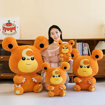 30/80cm Large Teddiursa Pokemon Plush Toys Anime Doll Cute Pillow Cartoon Giant Pokémon Plushie Stuffed Gift for Kids Christmas