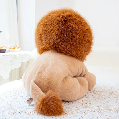 Super Soft Lion Plush Toy Sitting Or Lying Down Stuffed Animal Cuddly Animal Lion Plushies Huggble Pillow Cushion Boy Girl Gift